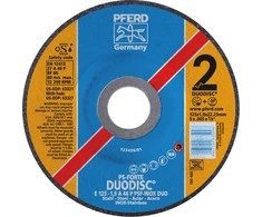 Pjovimo ir šlifavimo diskas PFERD E125-2.8 A46 P PSF-INOX-DUO