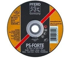 Plieno šlifavimo diskas PFERD PSF Ø125x7x22mm A30