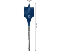 Bosch Plokščias frez.grąžtas su centr.grąžtu, 32x152