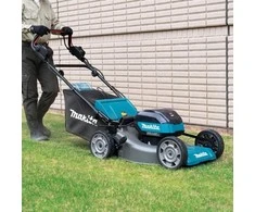 Makita LM001GT202 Cordless LawnMower 40Vmax, XGT, 48cm, 2X5,0Ah Li-ion DC40RC, BL-motor, Self-propelled, 4 in 1 (Cutting/Collecting/Mulching/Side/rear discharge) Steel deck