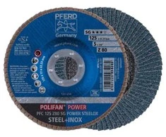 Šlifavimo diskas PFERD PFC125 Z80 SG Power Steelox