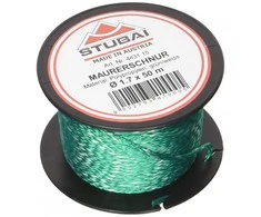 Statybinė virvė STUBAI Plumb Bobs Line 1,7mmx50m, žalia