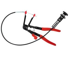 Universalios žarnų apkabų žnyplės su lanksčiu troseliu KS TOOLS 630mm