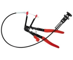 Universalios žarnų apkabų žnyplės su lanksčiu troseliu KS TOOLS 630mm