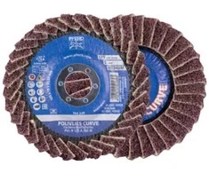 Veltinio šlifavimo diskas PFERD Curve PVL-R 125 A 180 M