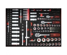 215 dalių įrankių vežimėlis KS TOOLS RACINGline, 7 stalčiai