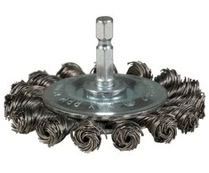 Makita Disko formos 75mm, su 1/4'' šešiakampiu antgaliu, Nerūdijantis plienas (Sukta viela) D-76716