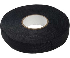 4 FOUR Connect PET Fleece Tape, W:19mm, L:25m/Roll, Juodas Color, Tearable