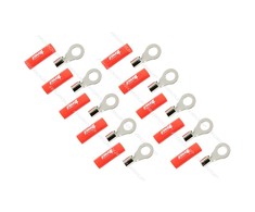 FOUR Connect 4-690941 M8 ring terminal 10mm², 10x red