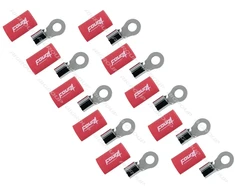 FOUR Connect 4-690942 M8 ring terminal 20mm², 10x red