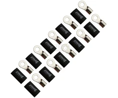 FOUR Connect 4-690962 M8 ring terminal 20mm², 10x juodas
