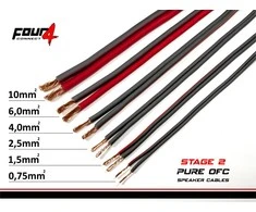 FOUR Connect 4-800236 STAGE2 OFC speaker cable 2x2.5mm2 minispool 30m