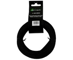FOUR Connect 4-NS10BK6 fabric/nylonsock Juodas 6/12mm 10m
