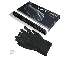 Bratt Juodos lateksinės pirštinės Hercules Sagemann Juodas Touch 10 Gloves L dydis 10 vnt.