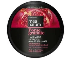 Dažytų plaukų kaukė su organinių granatų sėklų aliejais Farcom Mea Natura Pomegranate Hair Mask 250 ml