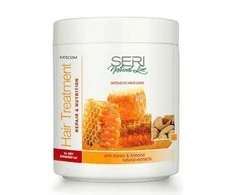 Kaukė sausiems plaukams Farcom SERI Natural Line Hair Treatment with Honey &amp; Almond 1000 ml