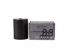 Folija ritinėlyje juodos spalvos Framar Back In Juodas Embossed Roll 12,7cmx100,58 m