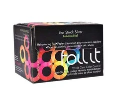 Folija ritinėlyje plaukų dažymui Framar Star Struck Sidabrinis Embossed Roll Medium 12,7cmx97,5m