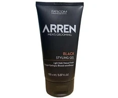 Juodo atspalvio plaukų želė vyrams Farcom Professional ARREN Men's Grooming Juodas Styling Gel 150ml