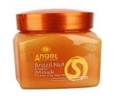 Angel Professional Kaukė sausiems ir pažeistiems plaukams Angel Brazil Nut Hair Mask 500 ml