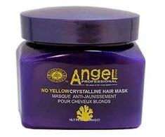 Kaukė šviesiems plaukams Angel Professional No Geltona Crystaline Mask 500ml