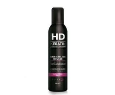 Ypač stiprios fiksacijos, apimties suteikiančios putos Farcom HD Keratin Ultra Strong Hold Hair Styling Mousse (5) 250ml
