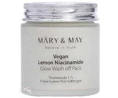 Mary&amp;May Mary Amp May MARY - MAY Šviesinanti veido kaukė Lemon Niacinamide Glow Wash off Pack 125 g