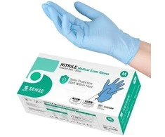 Nitrilo pirštinės be pudros mėlynos Selefa Sense Nitrile Gloves Mėlyna M 200 vnt.