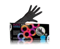Nitrilinės pirštinės be pudros, juodos Framar Midnight Mitts Nitrile Gloves L 100vnt