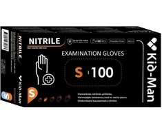 Nitrilinės juodos pirštinės Kid-Man S 100 vnt