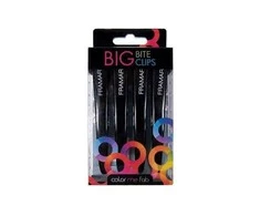 Plaukų segtukai Framar Big Bite Clips Juodas 4 vnt.