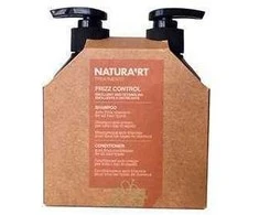 Nepaklusnių plaukų priežiūros rinkinys Rica Natura'rt Frizz Control Šampūnas &amp; Conditioner 250x250ml