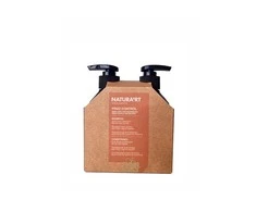 Nepaklusnių plaukų priežiūros rinkinys Rica Natura'rt Frizz Control Šampūnas &amp; Conditioner 250x250ml