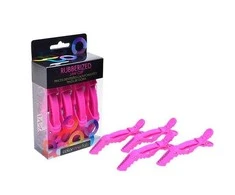 Segtukai plaukams Framar Rubberrized Jaw Clip Rožinė 4 vnt.