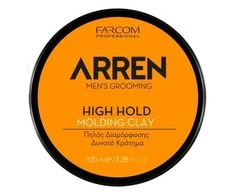 Stiprios fiksacijos molis vyrams Farcom Professional ARREN Men's Grooming High Hold Molding Clay 100ml