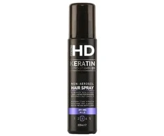 Stiprios fiksacijos neaerozolinis plaukų lakas Farcom HD Keratin Strong Hold Plaukų lakas (3) 200ml