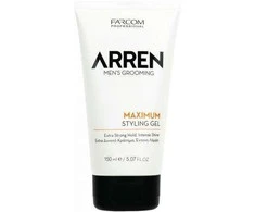 Stiprios fiksacijos želė vyrams Farcom Professional ARREN Men's Grooming Maximum Styling Gel 150ml