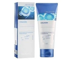 Valomosios veido putos FarmStay Collagen Vanduo Full Moist Deep Cleansing Foam 180 ml