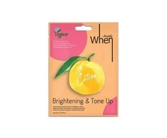 Veganiška šviesinanti ir drėkinanti veido kaukė Simply When Citron Face Mask 23ml