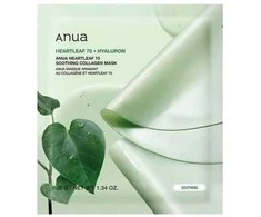 Veido kaukė Anua Heartleaf 70+Hyaluron Soothing Collagen Mask 38 g