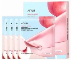 Veido kaukė Anua Peach 70+Niacin Brightening Collagen Mask 38 g 4 vnt.