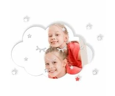 Akrilinis veidrodis - Linksmas debesėlis