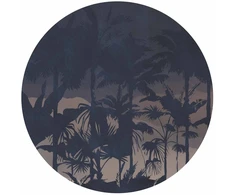 Apvalūs fototapetai - Naktinės džiunglės