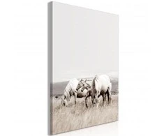 Artgeist Paveikslas - Baltas Horses (1 Part) Vertical
