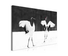 Artgeist Paveikslas - Dancing Cranes (1 Part) Wide