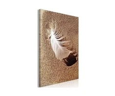 Artgeist Paveikslas - Feather on the Sand (1 Part) Vertical