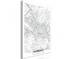 Artgeist Paveikslas - Florence Map (1 Part) Vertical