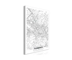 Artgeist Paveikslas - Florence Map (1 Part) Vertical