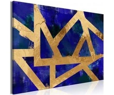 Artgeist Paveikslas - Golden Geometry (1 Part) Wide