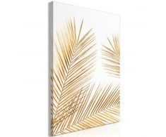 Artgeist Paveikslas - Golden Palm Leaves (1 Part) Vertical